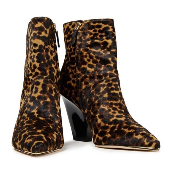Tory Burch Lila Zip Up Ankle Bootie Leopard - Picture 3 of 11